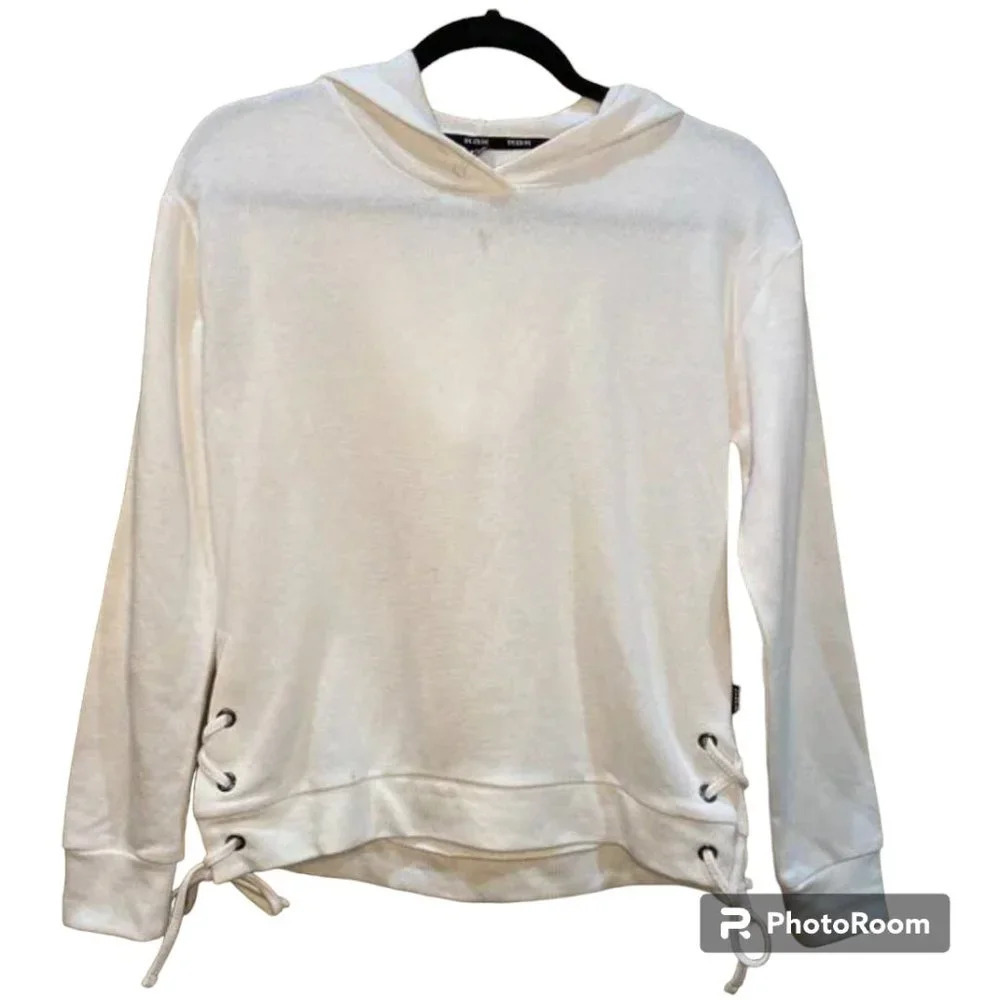 NWT Nordstrom RBX Lace Up Cropped Super Soft Loungewear Hoodie - size small